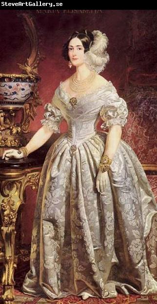unknow artist Portrait of Maria Elisabetta of Savoy (1800-1856), archduchess of Austria
